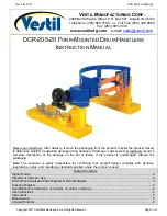 Vestil DCR-205 Series Instruction Manual preview