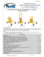 Предварительный просмотр 1 страницы Vestil DCR-880 Series Instruction Manual