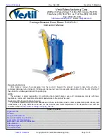 Vestil DLH-CL2-1 Instruction Manual preview