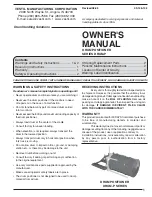 Preview for 1 page of Vestil DRUM-P Series Owner'S Manual