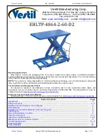 Preview for 1 page of Vestil EHLTP-4864-2-60-D2 Manual