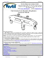 Vestil FLB-D Series Instruction Manual preview