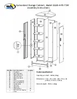 Vestil GCAB-4415-72W Assembly Manual preview