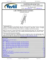 Preview for 1 page of Vestil LAD-FM-108 Instruction Manual