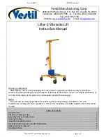 Vestil Lifter-2 Instruction Manual preview