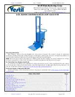 Vestil LLCB-202058 Manual preview