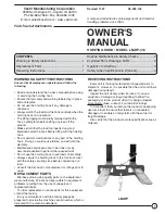 Vestil LM-HP-4 Owner'S Manual preview