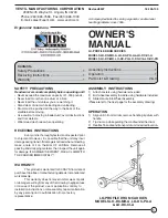 Vestil LO-DC-MR-A Owner'S Manual preview