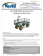 Vestil LSC-2448-4SD Assembly Instructions Manual предпросмотр