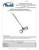 Vestil MFSR Series Manual предпросмотр