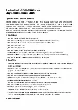 Preview for 2 page of Vestil MH-V10 Operating Manual & Parts List