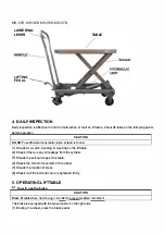 Preview for 3 page of Vestil MH-V10 Operating Manual & Parts List