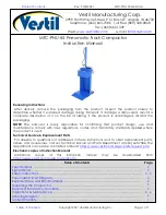 Preview for 1 page of Vestil MTC-PNU-55 Instruction Manual