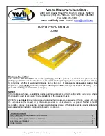 Preview for 1 page of Vestil ODMD-2436-10 Instruction Manual