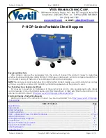 Preview for 1 page of Vestil P-HOP Series Quick Start Manual