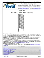 Vestil PM5-BR Use And Maintenance Instructions preview