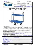 Предварительный просмотр 1 страницы Vestil PRCT-T Series Manual