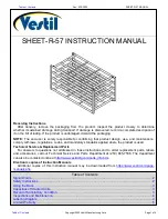 Предварительный просмотр 1 страницы Vestil SHEET-R-57 Instruction Manual