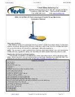 Vestil SWA-54 Instruction Manual preview