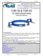 Vestil TDR-30 Instruction Manual preview