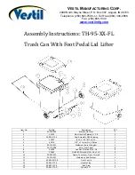 Preview for 1 page of Vestil TH-95 FL Series Assembly Instructions