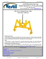 Vestil VDL-22.5 Instruction Manual preview