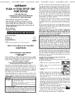 Preview for 1 page of vet-kem FLEA AND TICK SPOT ON Quick Start Manual