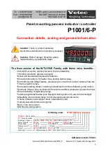 Preview for 1 page of VETEC P1001/6-P Manual