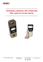 Предварительный просмотр 1 страницы Vetek ERT DYNALINK Technical Manual