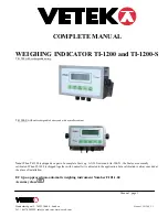 Vetek TI-1200 Complete Manual preview