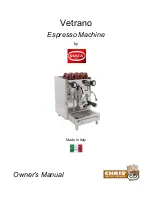 Vetrano Espresso Machine Owner'S Manual preview