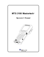 Preview for 1 page of Vetronix mts 3100 mastertech Operator'S Manual