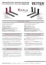 Vetter KOALA Series Mounting Instructions preview