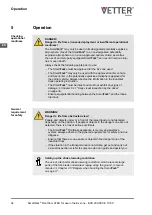 Preview for 34 page of Vetter SmartFork FrontCam ATEX Operating Instructions Manual