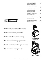 Vetus AFSTTOP Installation Instructions And Operation Manual preview