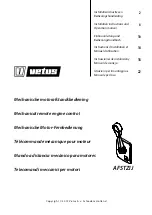 Preview for 1 page of Vetus AFSTZIJ Installation Instructions And Operation Manual