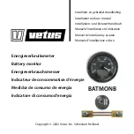 Vetus BATMONB Installation And User Manual предпросмотр