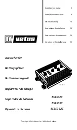 Vetus BS1502C Installation Instructions Manual предпросмотр