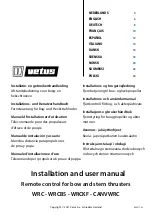 Preview for 1 page of Vetus CANVWRC Installation And User Manual