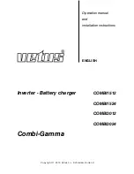 Vetus Combi-Gamma COMBI1512 Operation And Installation Instructions Manual предпросмотр