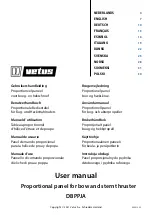 Предварительный просмотр 1 страницы Vetus DBPPJA User Manual