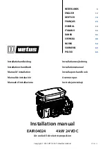 Vetus EAIR04024 Installation Manual preview