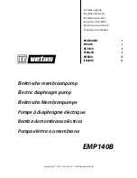 Vetus EMP140B Installation Instructions Manual preview