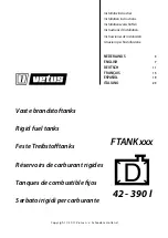 Preview for 1 page of Vetus FTANK110 Installation Instructions Manual