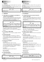 Preview for 2 page of Vetus FTLD B Installation Instructions Manual