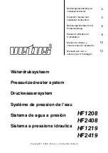 Vetus HF1208 Operation Manual And Installation Instructions preview