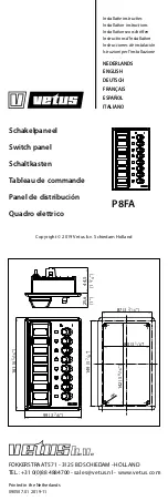 Preview for 1 page of Vetus P8FA Installation Instructions Manual