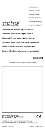 Preview for 1 page of Vetus SENSORB Installation Instructions Manual