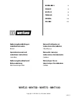 Vetus WHT100 Operation Manual And Installation Instructions preview