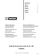 Preview for 1 page of Vetus WTANKC Installation Instructions And Owner'S Manual